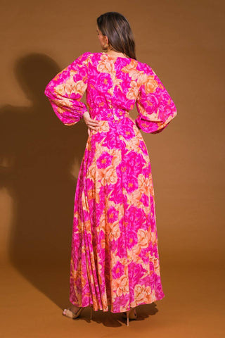 CUNNINGHAM FLORALS WOVEN MAXI DRESS - By Baano