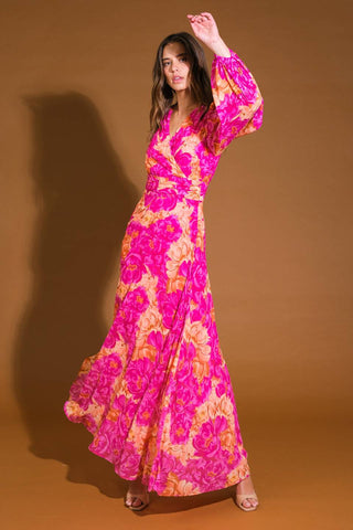 CUNNINGHAM FLORALS WOVEN MAXI DRESS - By Baano