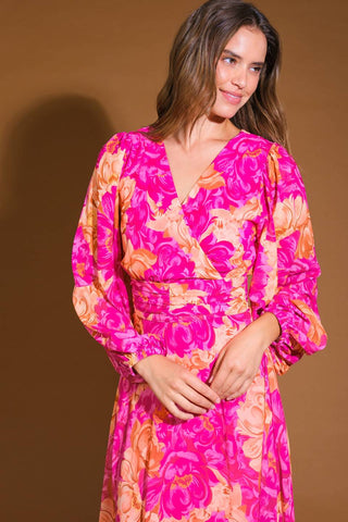 CUNNINGHAM FLORALS WOVEN MAXI DRESS - By Baano
