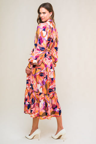 ROSEWOOD ROMANCE WOVEN MIDI DRESS - By Baano