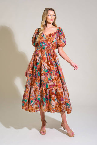 BRING US BACK WOVEN MIDI DRESS - By Baano
