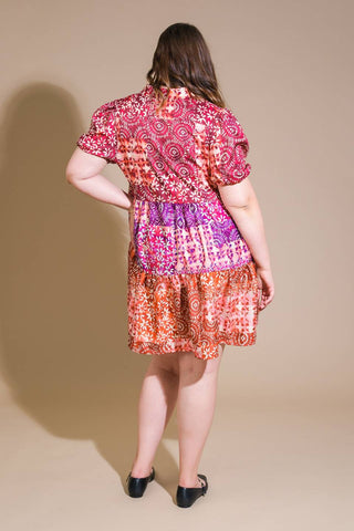 KEEP IT INTERESTING WOVEN MINI DRESS - By Baano