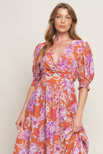 MEADOW SERENADE WOVEN MIDI DRESS - By Baano