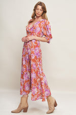 MEADOW SERENADE WOVEN MIDI DRESS - By Baano