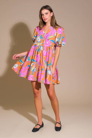 MOMENTOUS CUTENESS WOVEN MINI DRESS - By Baano
