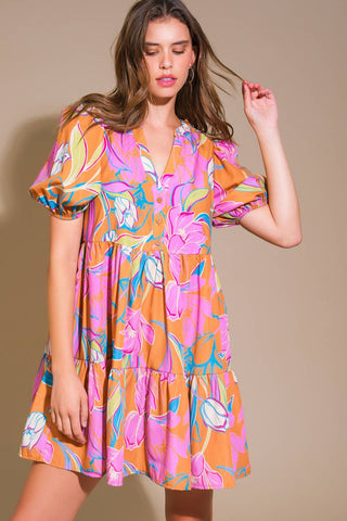 MOMENTOUS CUTENESS WOVEN MINI DRESS - By Baano