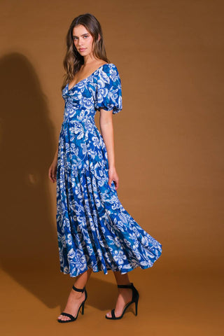 EXCEEDINGLY ELEGANT WOVEN MIDI DRESS - By Baano