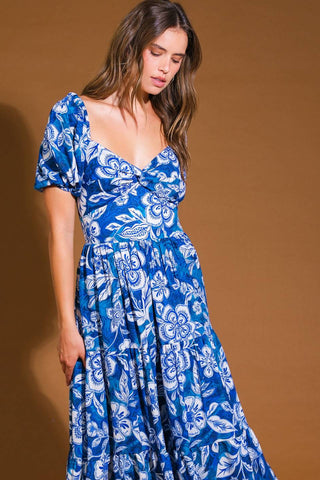 EXCEEDINGLY ELEGANT WOVEN MIDI DRESS - By Baano