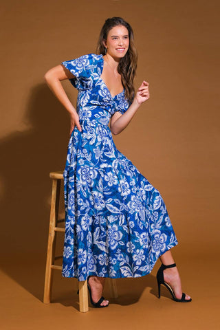 EXCEEDINGLY ELEGANT WOVEN MIDI DRESS - By Baano