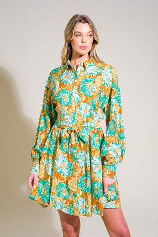 ENCHANTED TO MEET YOU WOVEN MINI DRESS - By Baano