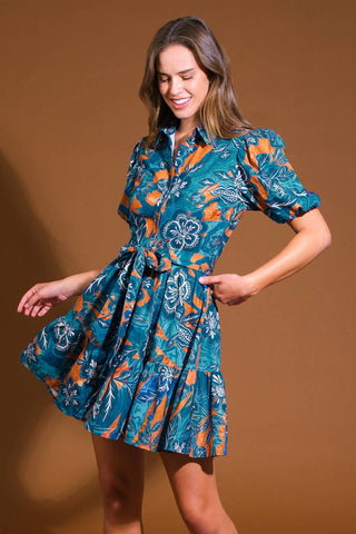 FLOWER GIRL WOVEN MINI DRESS - By Baano