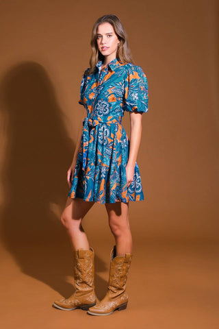 FLOWER GIRL WOVEN MINI DRESS - By Baano