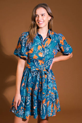FLOWER GIRL WOVEN MINI DRESS - By Baano