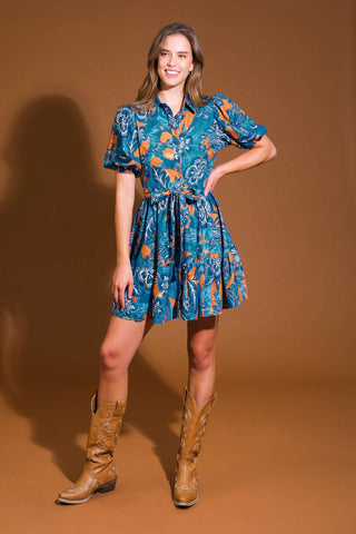FLOWER GIRL WOVEN MINI DRESS - By Baano