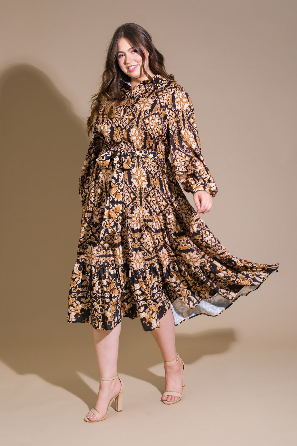 CELESTIAL BEAUTY WOVEN MIDI DRESS - By Baano