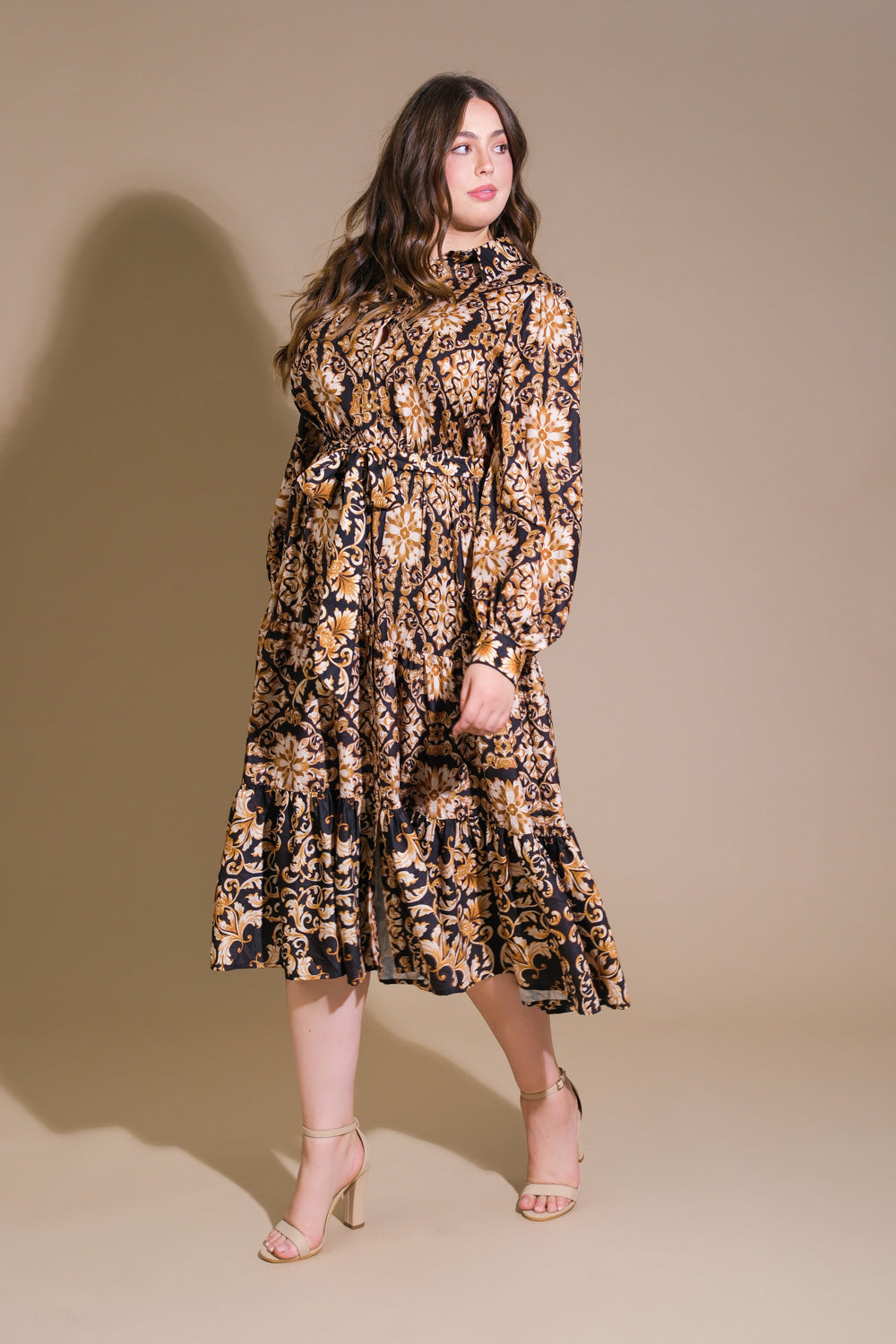 CELESTIAL BEAUTY WOVEN MIDI DRESS - By Baano