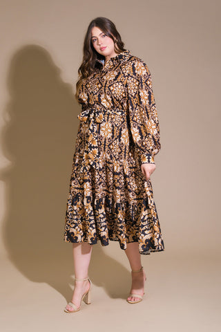 CELESTIAL BEAUTY WOVEN MIDI DRESS - By Baano