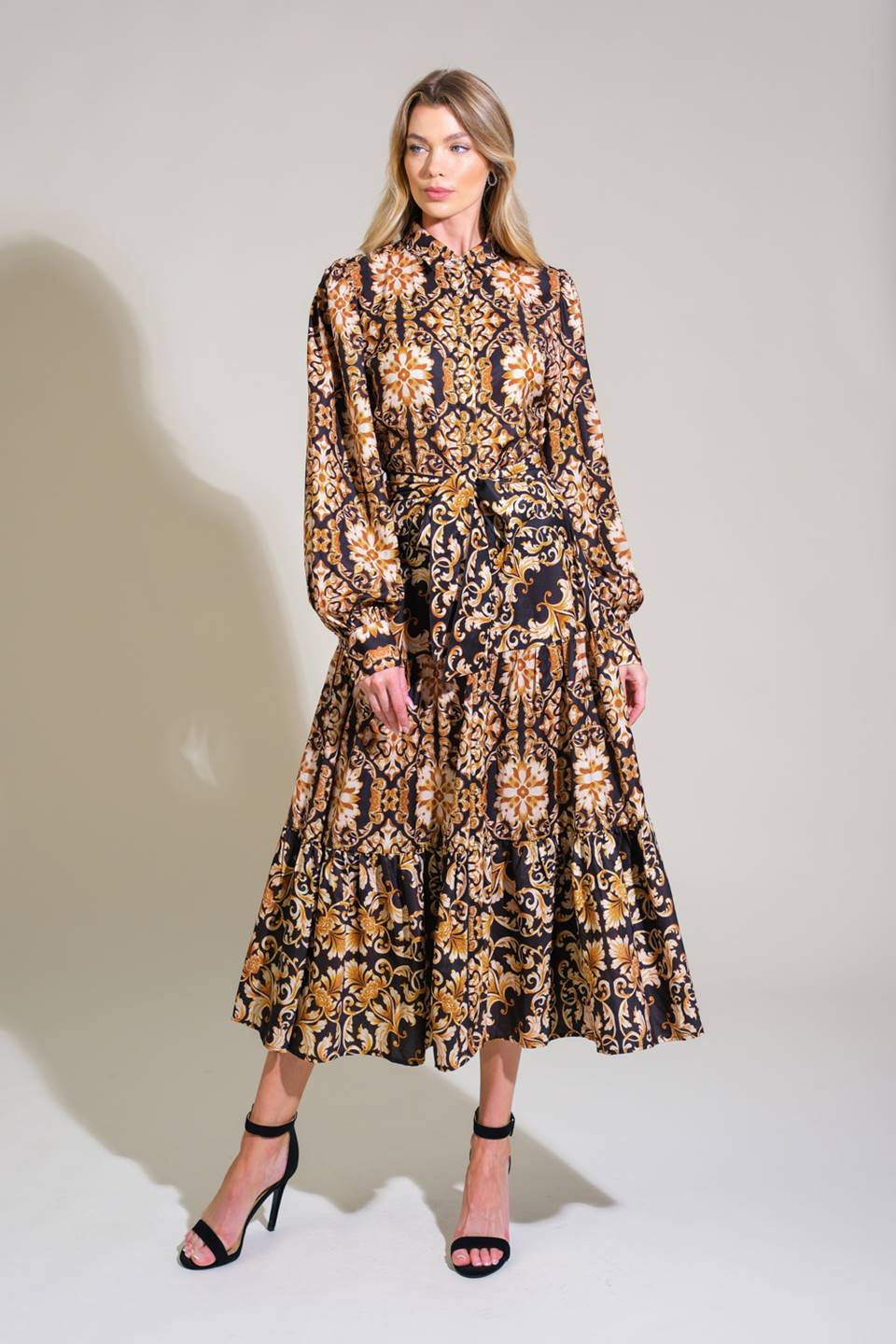 CELESTIAL BEAUTY WOVEN MIDI DRESS - By Baano