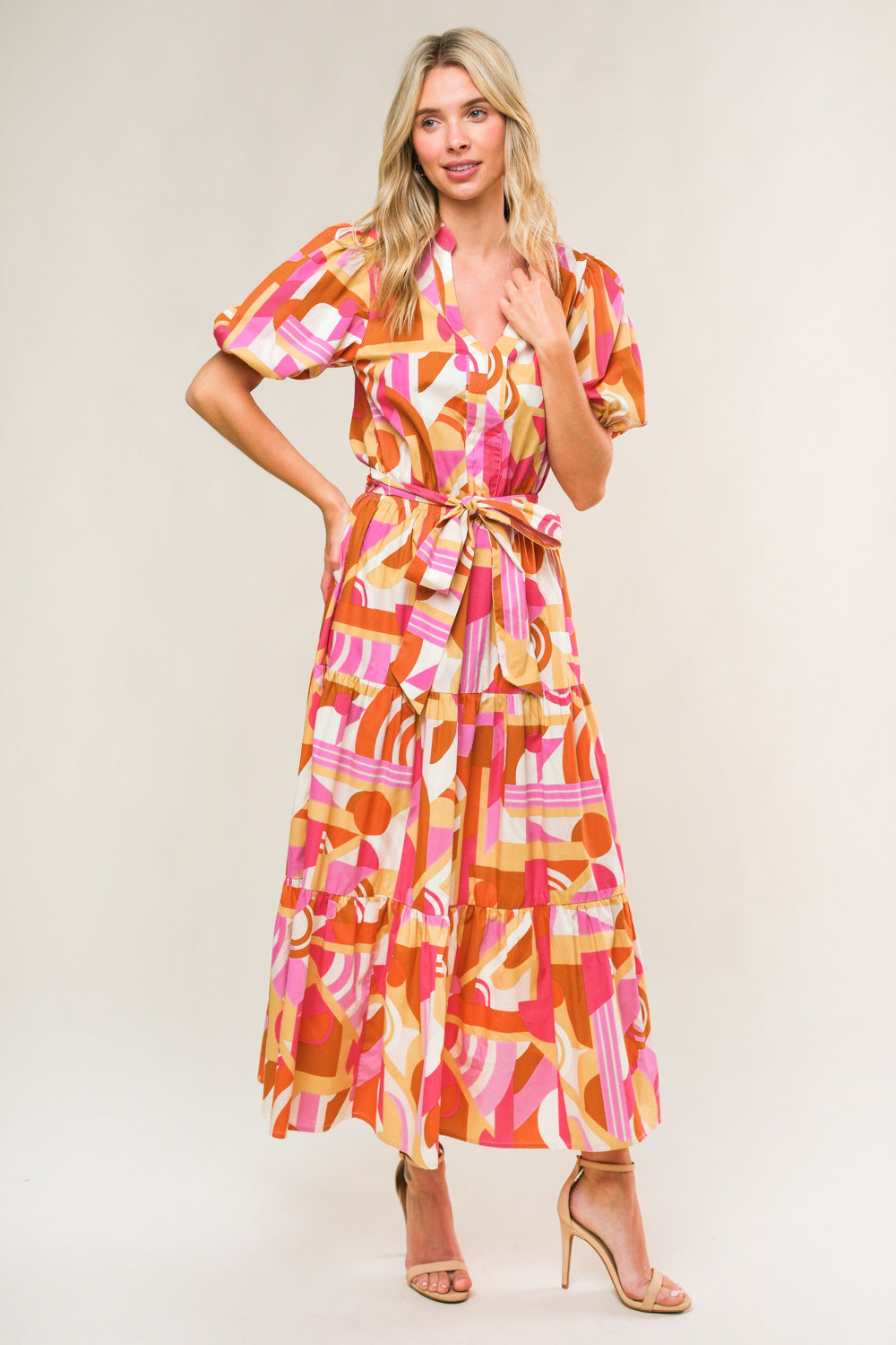 HARBOR POINT WOVEN MIDI DRESS - By Baano