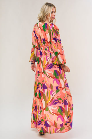 OVER AND OVER WOVEN MAXI DRESS - By Baano