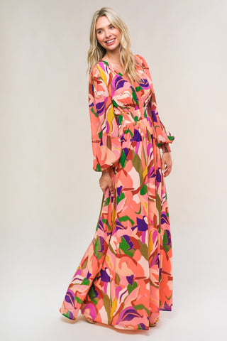 OVER AND OVER WOVEN MAXI DRESS - By Baano