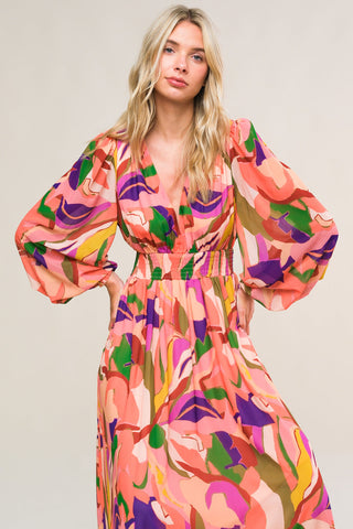 OVER AND OVER WOVEN MAXI DRESS - By Baano
