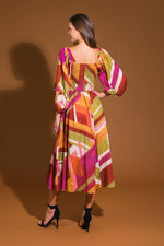 FLORAL CASCADE WOVEN MINI DRESS - By Baano