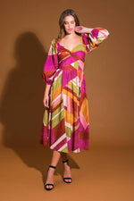 FLORAL CASCADE WOVEN MINI DRESS - By Baano