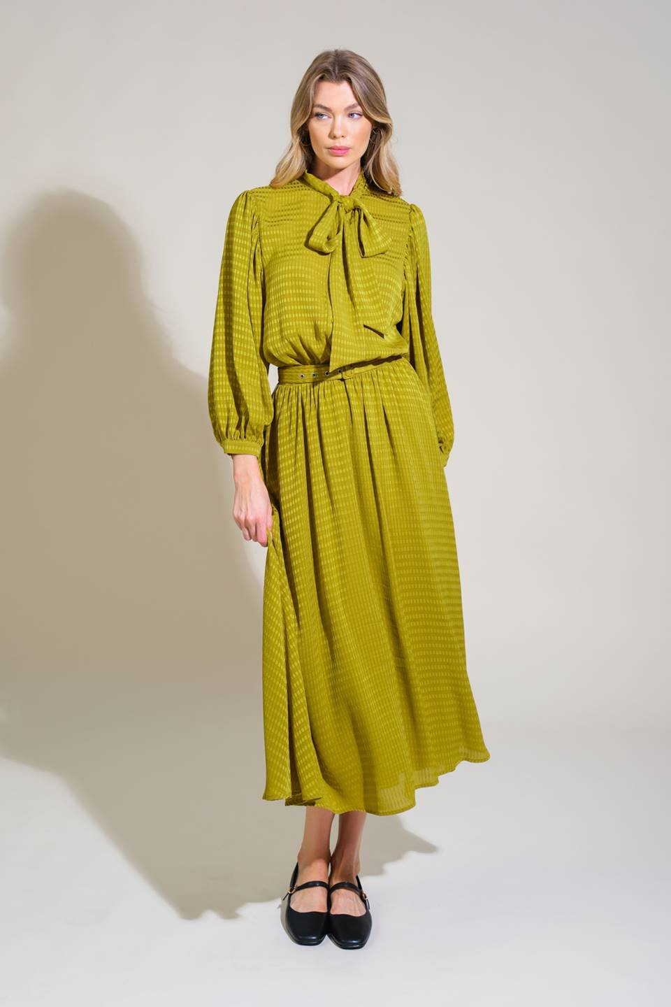 LOVE LIKE OURS WOVEN MIDI DRESS - By Baano