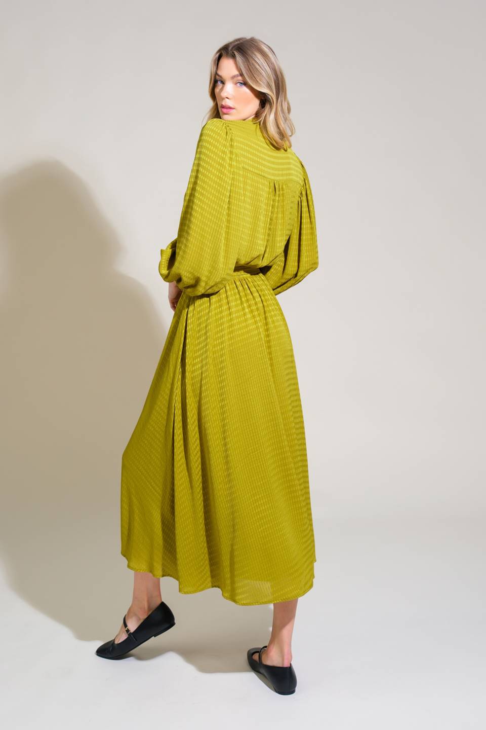 LOVE LIKE OURS WOVEN MIDI DRESS - By Baano
