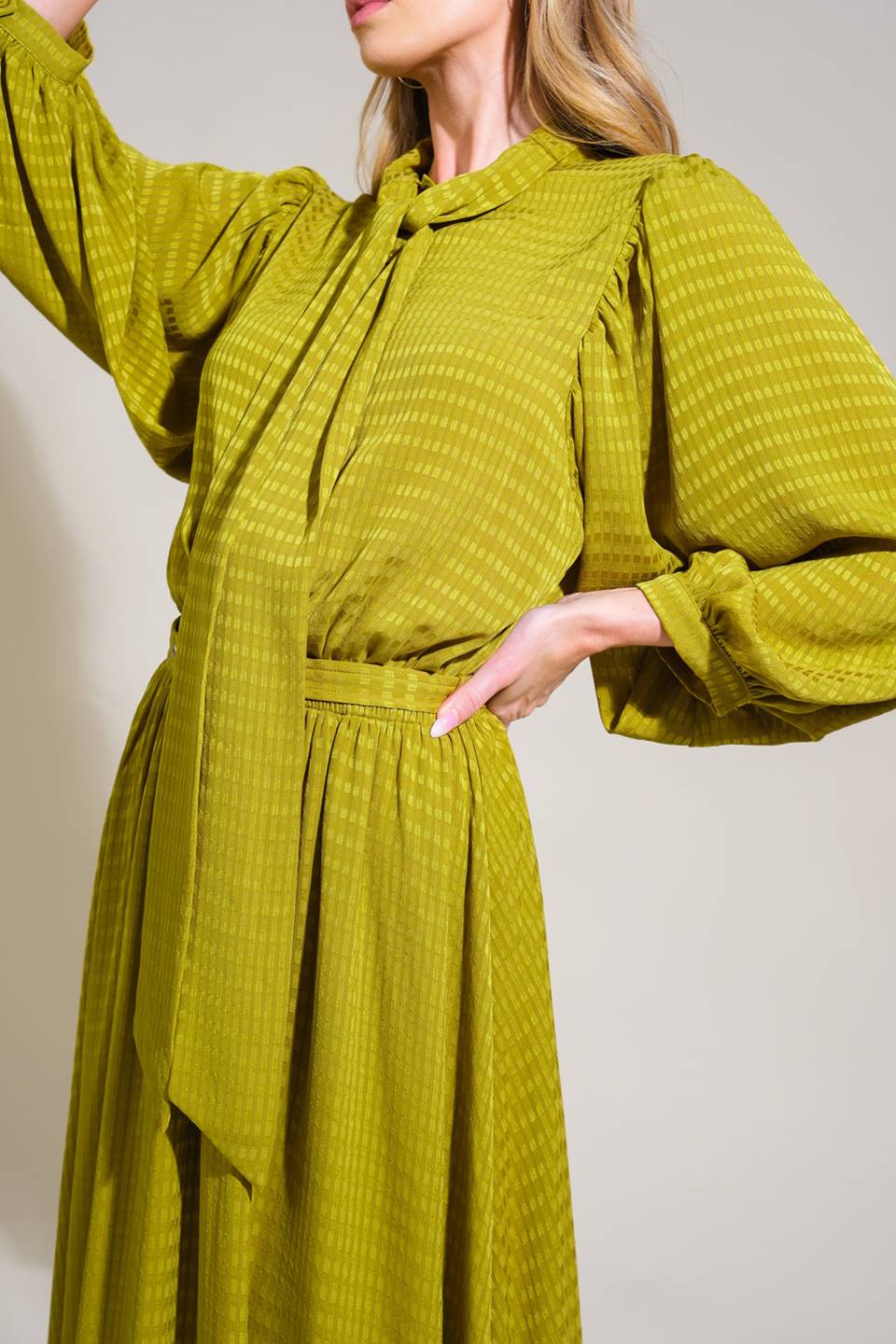 LOVE LIKE OURS WOVEN MIDI DRESS - By Baano