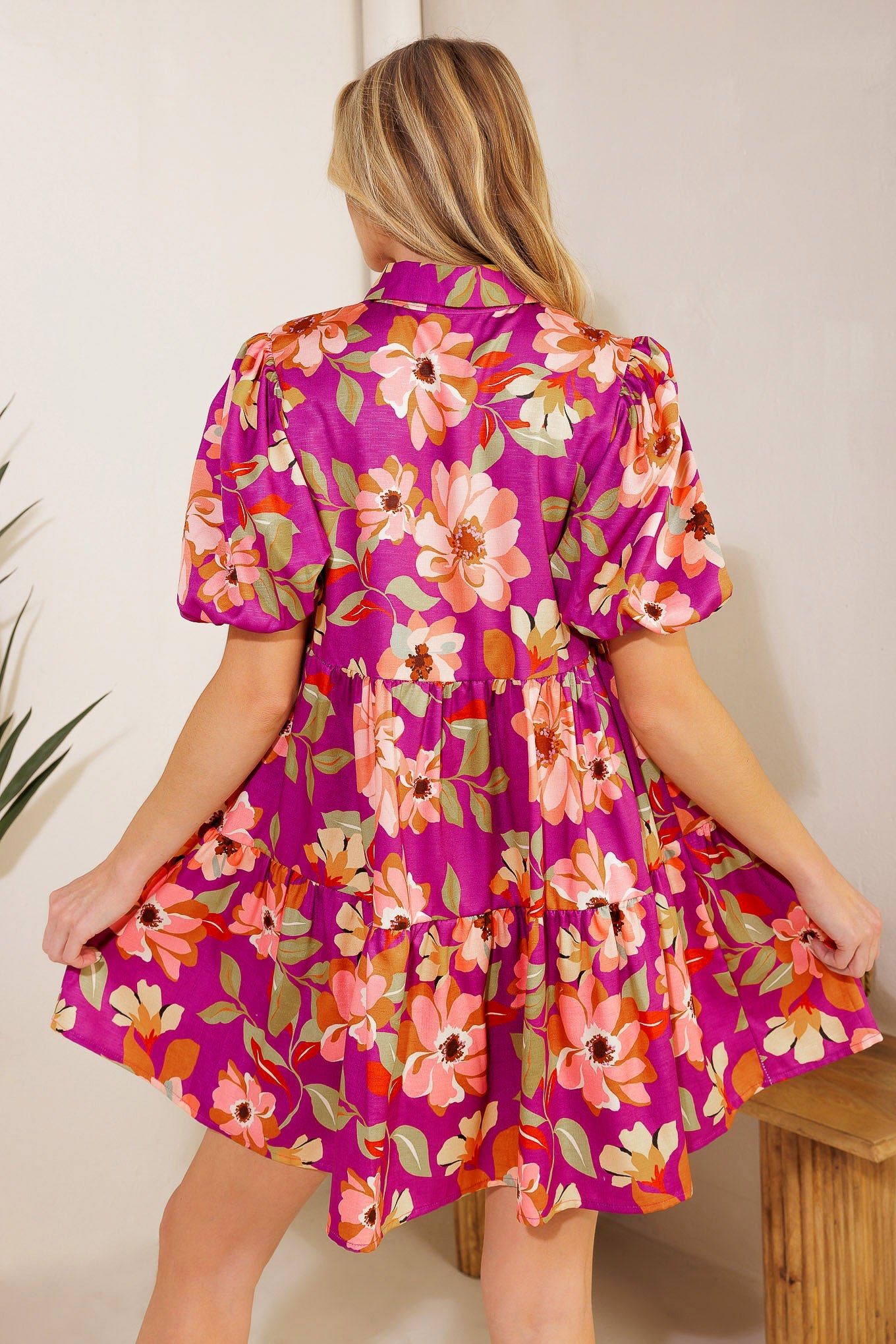 CONCEPTUALLY CHIC WOVEN MINI DRESS - By Baano