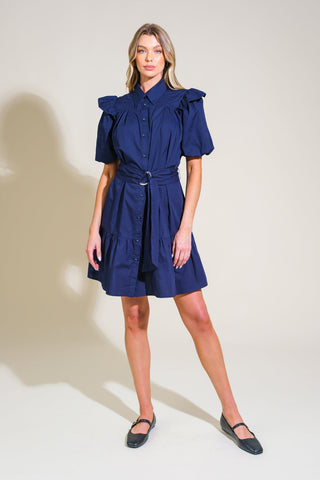IRIDESCENT DREAM WOVEN MINI DRESS - By Baano