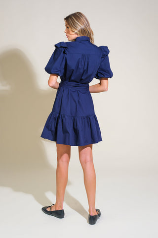 IRIDESCENT DREAM WOVEN MINI DRESS - By Baano