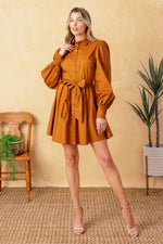 EATONS NECK WOVEN MINI DRESS - By Baano