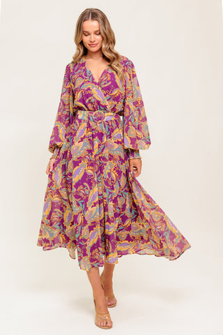 GOING WITH ELEGANCE WOVEN MIDI DRESS - By Baano