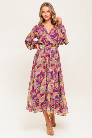 GOING WITH ELEGANCE WOVEN MIDI DRESS - By Baano