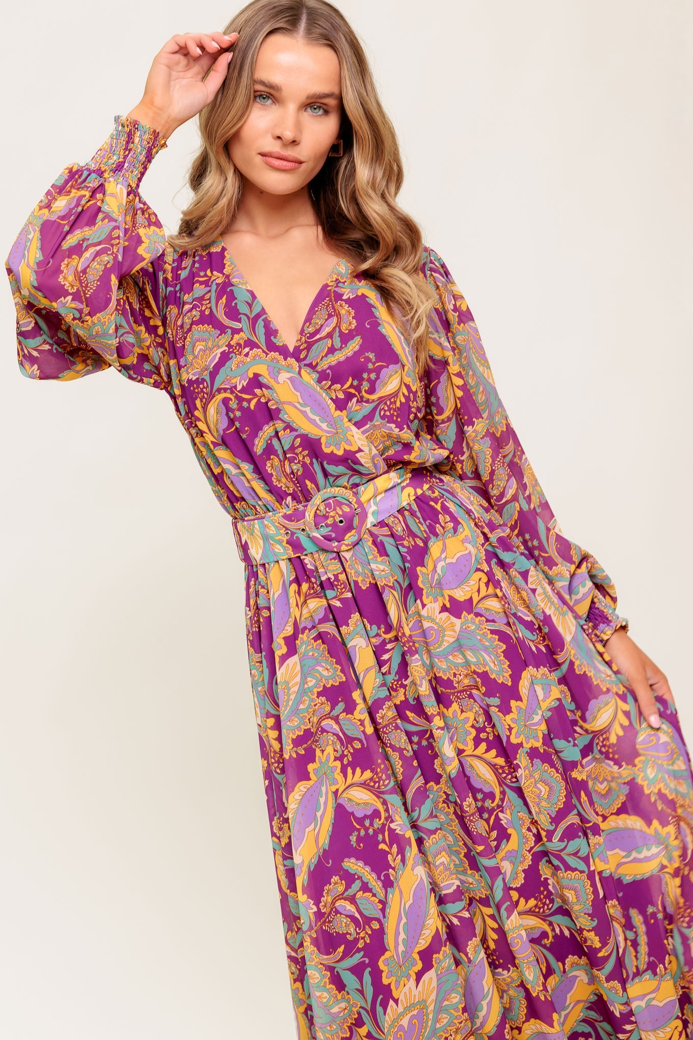 GOING WITH ELEGANCE WOVEN MIDI DRESS - By Baano