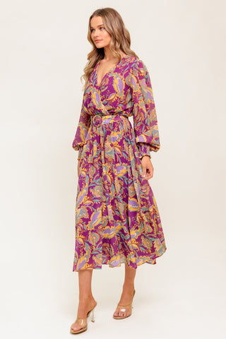 GOING WITH ELEGANCE WOVEN MIDI DRESS - By Baano