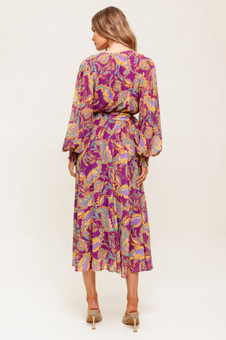 GOING WITH ELEGANCE WOVEN MIDI DRESS - By Baano