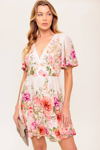 THE WORLD AWAITS LIGHT PINK WOVEN MINI DRESS - By Baano