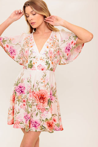 THE WORLD AWAITS LIGHT PINK WOVEN MINI DRESS - By Baano