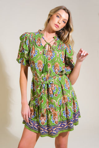 PURE SERENITY WOVEN MINI DRESS - By Baano