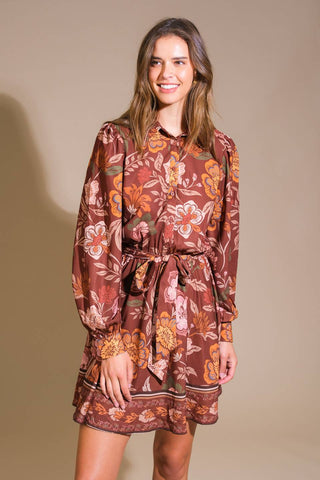 DESERT DAWN WOVEN MINI DRESS - By Baano