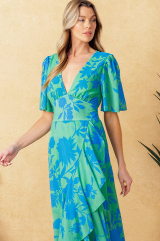 FOREVER DAYDREAMING WOVEN MIDI DRESS - By Baano