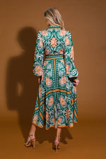 LOVE ESPRESSO WOVEN MIDI DRESS - By Baano