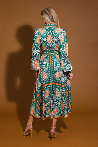 LOVE ESPRESSO WOVEN MIDI DRESS - By Baano