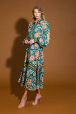 LOVE ESPRESSO WOVEN MIDI DRESS - By Baano