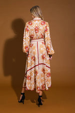 LOVE ESPRESSO WOVEN MIDI DRESS - By Baano