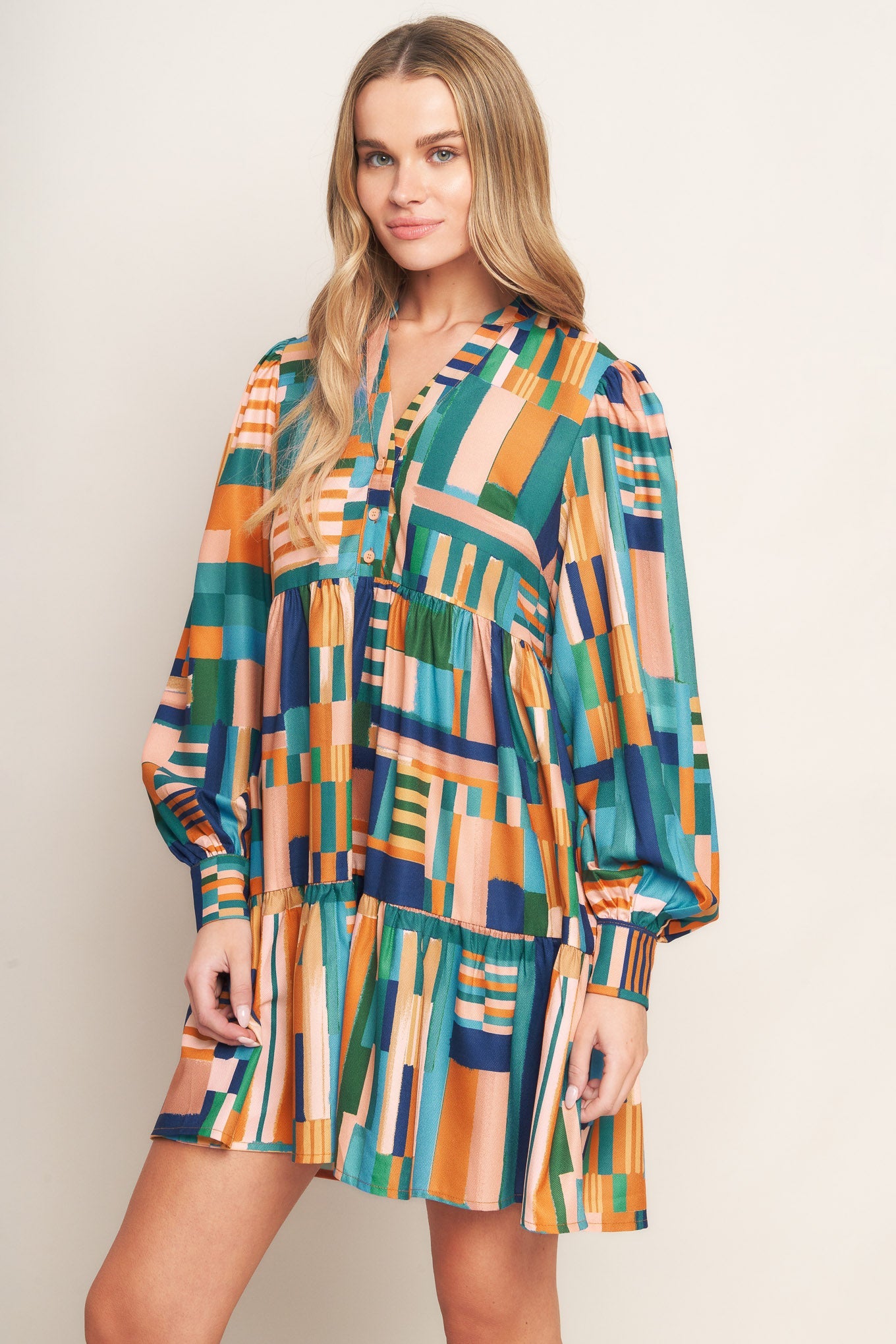 EFFORTLESS SELECTION WOVEN MINI DRESS - By Baano